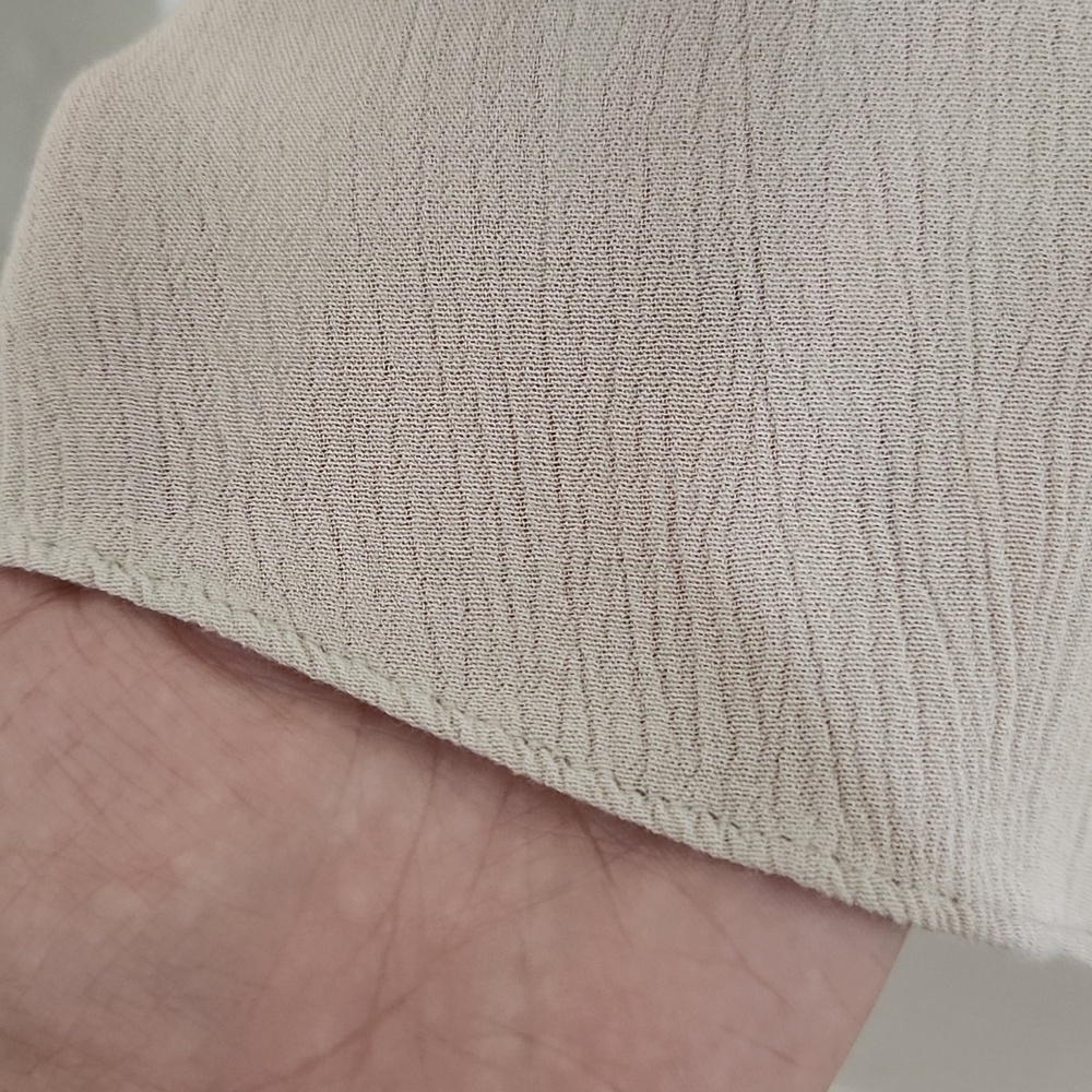 Soft Surroundings Size large Flowy Top With Open Bow Detail Lagenlook Coastal - Picture 9 of 12